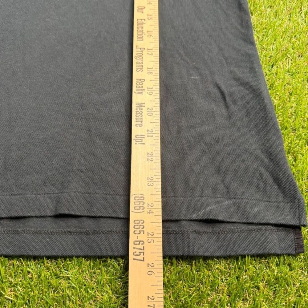 Vtg Ralph Lauren Black & Purple Colorblock Skinny Polo Womens XL Crest Preppy - Picture 6 of 11
